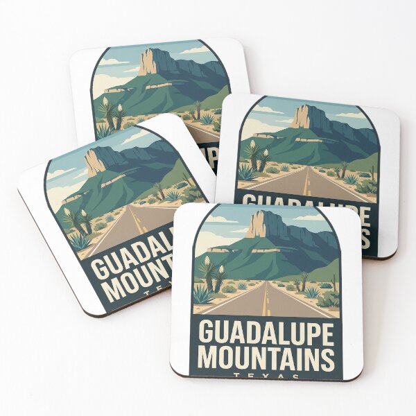 Item preview, Guadalupe Mountains Texas Desert Highway Arch Badge Sticker designed and sold by DetourDgn.