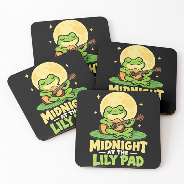 Item preview, Midnight at the lily pad designed and sold by JamesSpring.