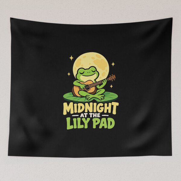 Item preview, Midnight at the lily pad designed and sold by JamesSpring.