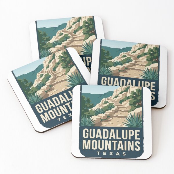 Item preview, Guadalupe Mountains Texas Mountain Trail Ribbon Badge Sticker designed and sold by DetourDgn.