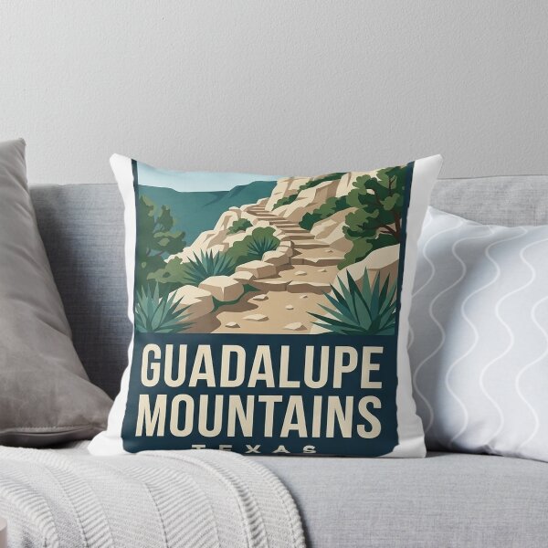 Item preview, Guadalupe Mountains Texas Mountain Trail Ribbon Badge Sticker designed and sold by DetourDgn.