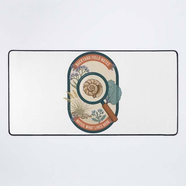 Item preview, Backyard Field Notes - Spiral Seashell Study - Coastal Naturalist Badge designed and sold by Tininai.