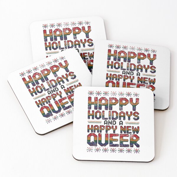 Item preview, Happy Holidays And Happy New Queer retro designed and sold by Samanthzx.
