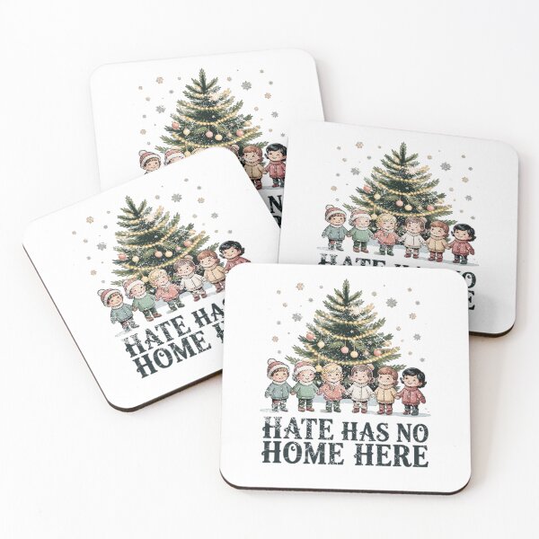 Item preview, Hate Has No Home Here Cute Kids Christmas Tree designed and sold by Samanthzx.