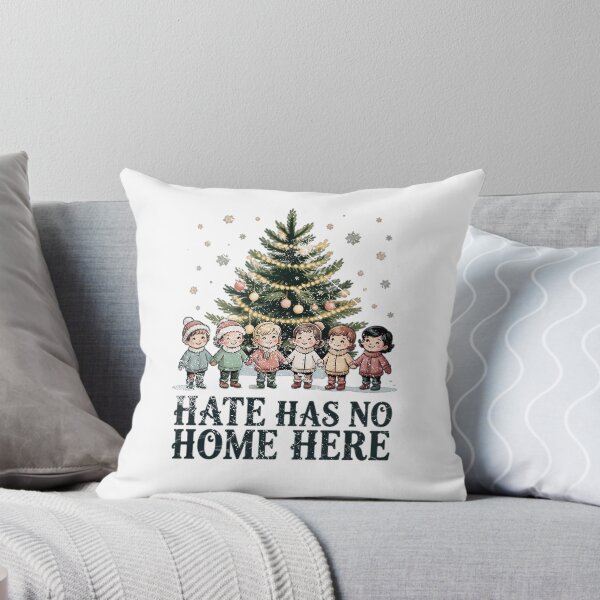 Item preview, Hate Has No Home Here Cute Kids Christmas Tree designed and sold by Samanthzx.