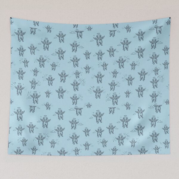 Item preview, Angel Dog Butt Seamless Pattern Funny Winged Dog Wild Pattern Gift designed and sold by FurRealStudioCo.