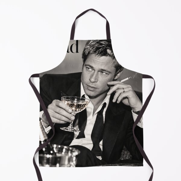Item preview, Brad Pitt – Hollywood After Hours | Black and White Celebrity Portrait designed and sold by LuluLeb.
