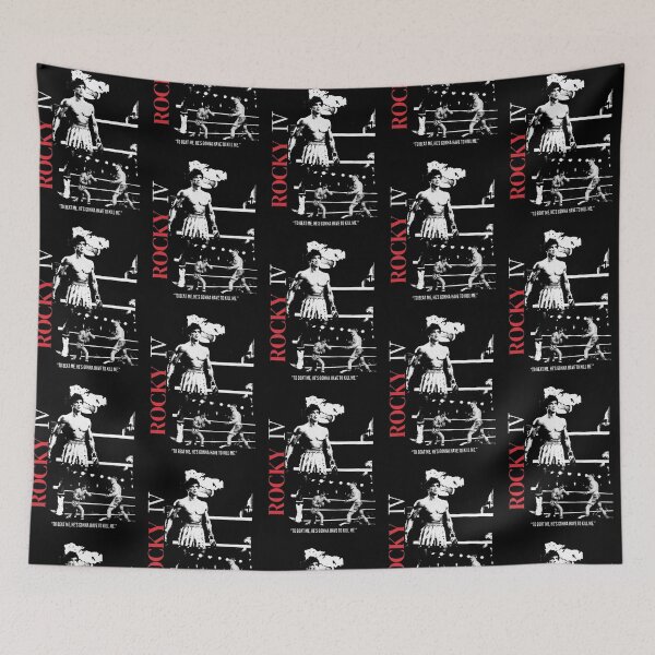 Item preview, Rocky IV Boxing Ring Quote To Beat Me He Has To Kill Me designed and sold by Bohepa.