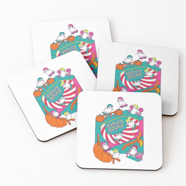 Item preview, BOO Ghost Skatepark - Surreal Candy Halloween Skate Art designed and sold by jrzvibe.