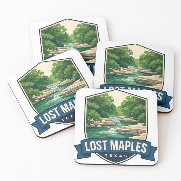 Item preview, Lost Maples Texas Sabinal River Shield Badge Sticker designed and sold by DetourDgn.