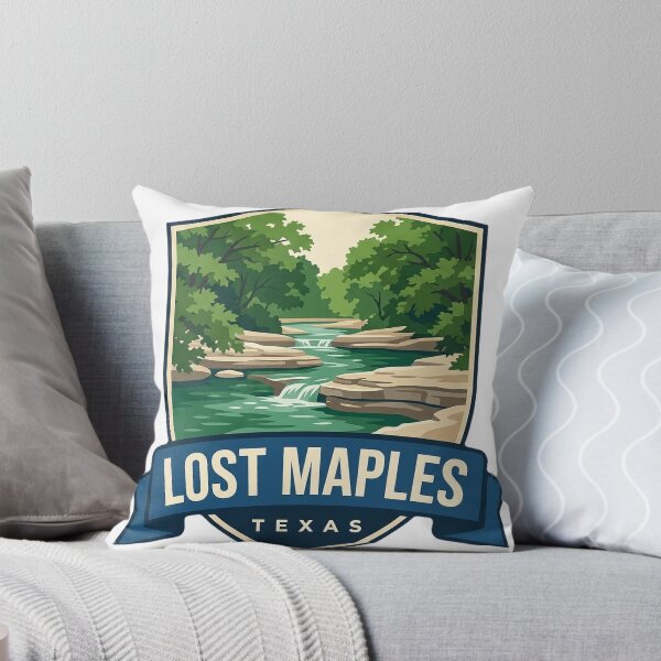Item preview, Lost Maples Texas Sabinal River Shield Badge Sticker designed and sold by DetourDgn.