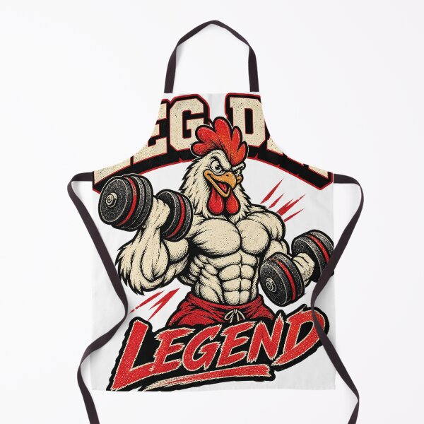 Item preview, Leg Day Legend Funny Bodybuilding Chicken designed and sold by Minimal Drip.