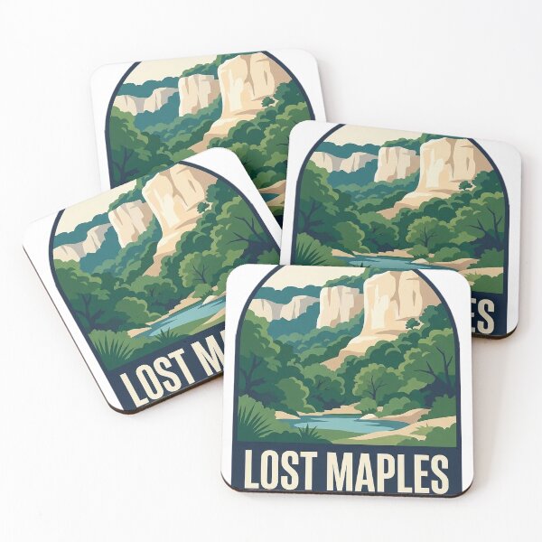 Item preview, Lost Maples Texas Limestone Bluffs Arch Badge Sticker designed and sold by DetourDgn.