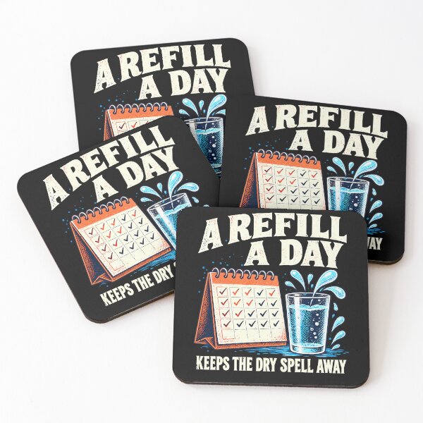 Item preview, Daily A Pun: Refill a Day Keeps the Dry Spell Away Hydration designed and sold by elderberry.