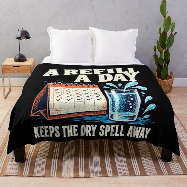 Item preview, Daily A Pun: Refill a Day Keeps the Dry Spell Away Hydration designed and sold by elderberry.