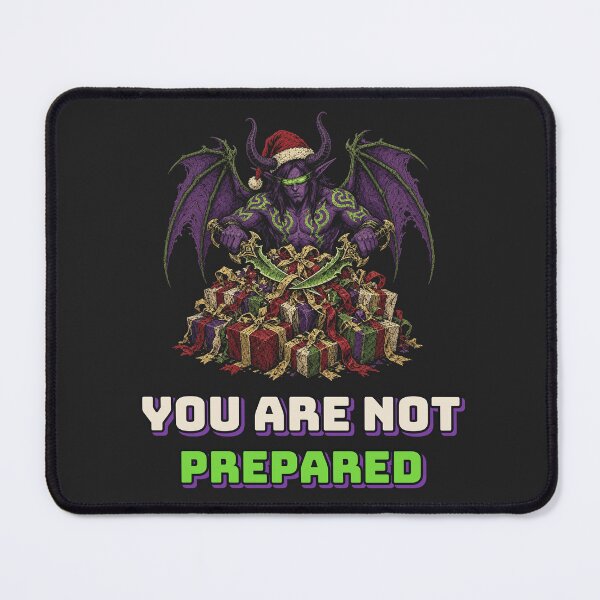 Item preview, You Are Not Prepared - Funny Demon Hunter Christmas designed and sold by Rebel Rewind.