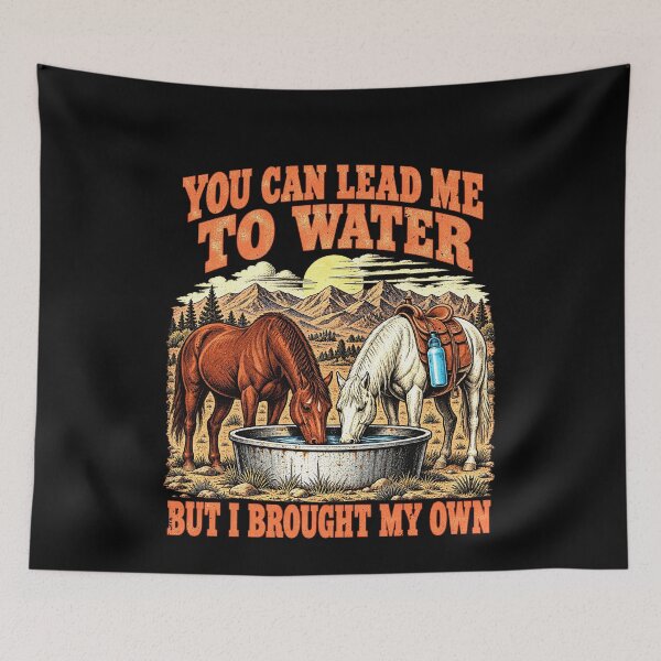 Item preview, Horses and Their Own Water Hydration Humor designed and sold by elderberry.