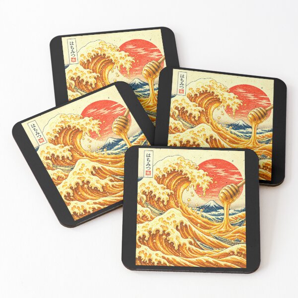 Item preview, Honey Great Wave Kanagawa Ocean Scene designed and sold by elderberry.