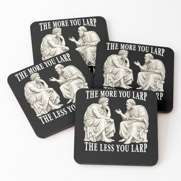 Item preview, The Less You Larp Philosopher Conversation designed and sold by elderberry.
