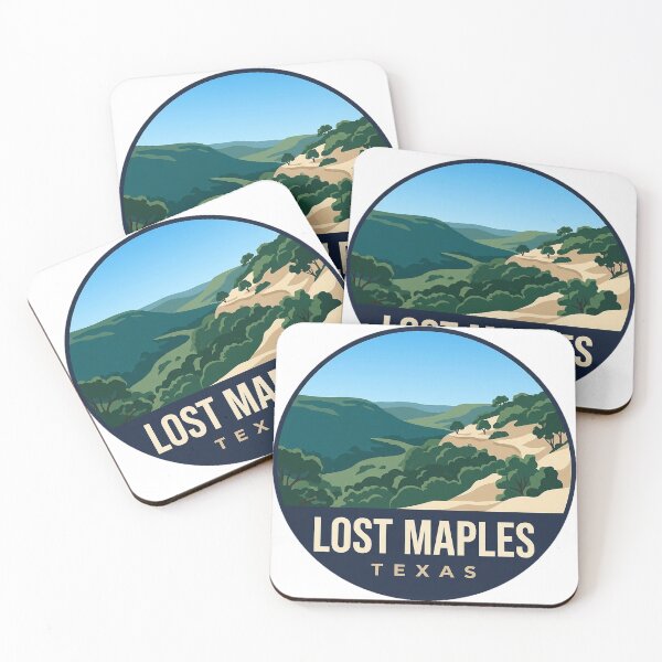 Item preview, Lost Maples Texas Hill Country Overlook Circle Badge Sticker designed and sold by DetourDgn.