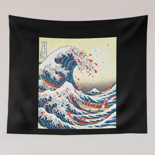 Item preview, Ketchup Great Wave With Tomatoes designed and sold by elderberry.