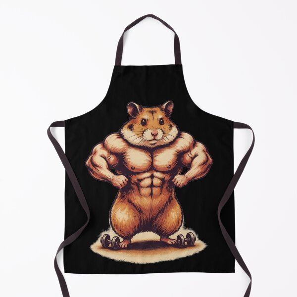 Item preview, Funny Muscular Hamster Bodybuilder Gym designed and sold by No Excuses Supply.