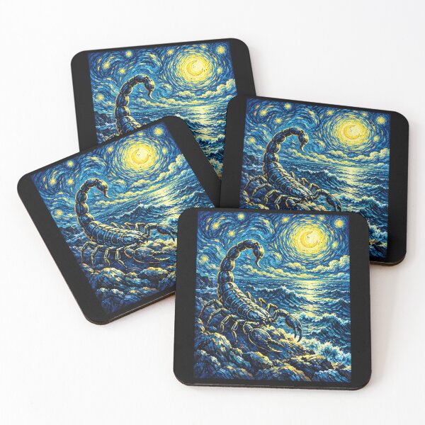 Item preview, Scorpio Scorpion in a Moonlit Ocean designed and sold by elderberry.
