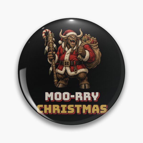Item preview, Moo-rry Christmas - Funny Tauren Santa Gamer Christmas designed and sold by Rebel Rewind.