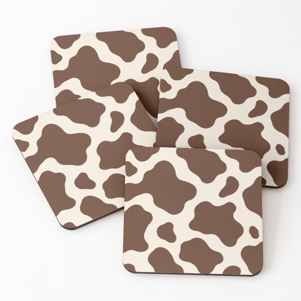 Item preview, Chocolate Brown Cow Spots on Cream Retro Pattern designed and sold by KokoDeez.