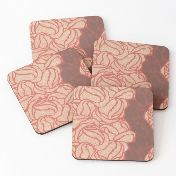 Item preview, Coral Rose Vienna Garden Pattern designed and sold by AuraMuse Studio.