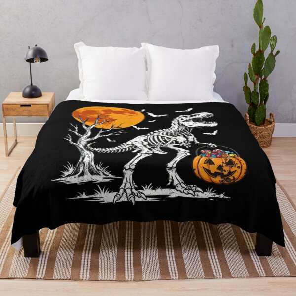 Item preview, Skeleton Rex Halloween Pumpkin Candy Moon Bats designed and sold by GiaoCalonas.