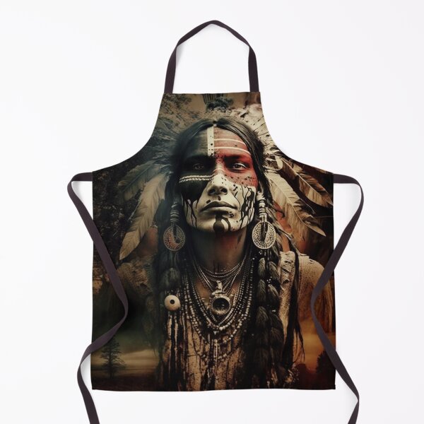 Item preview, Fuerza silenciosa: retrato inspirado en los nativos americanos. designed and sold by Tribal Spirits Art T-Shirt Store.