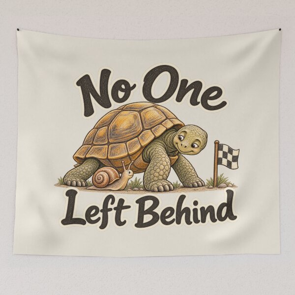 Item preview, No One Left Behind Tortoise and Snail designed and sold by ChirpInc.