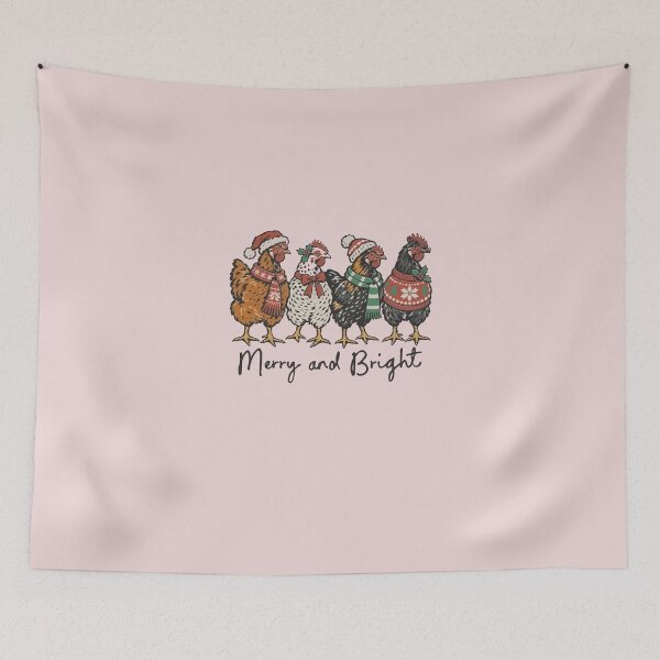 Item preview, Merry And Bright Christmas Chicken Farmer Holiday Xmas designed and sold by AnhaPhysic.