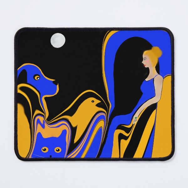 Item preview, Woman with Colorful Animals designed and sold by Elaine M Hayward .