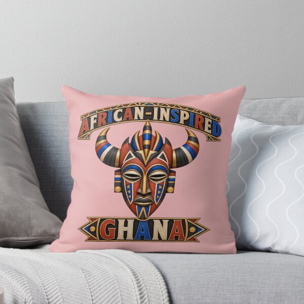Item preview, African Inspired Ghana Horned Mask Gold Art designed and sold by puzzell.
