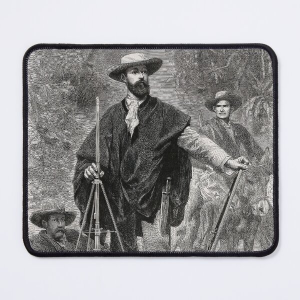 Item preview, Vintage expedition - antique engraving of explorers designed and sold by Prepress.