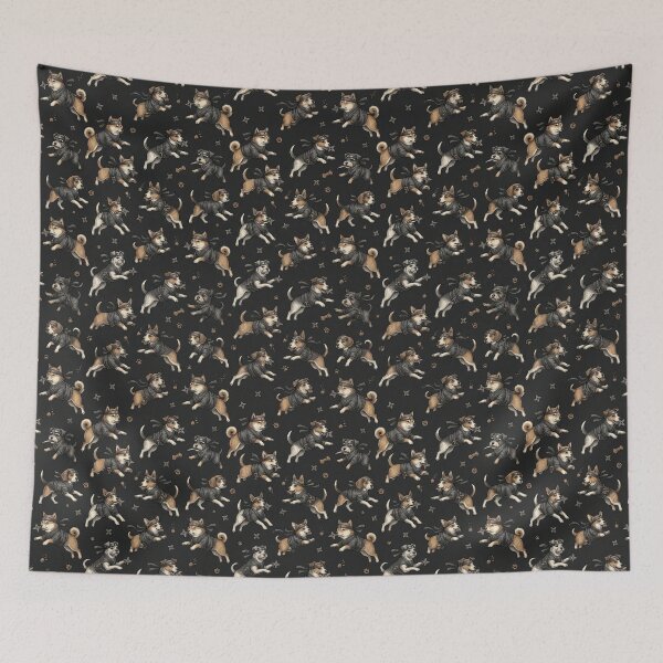 Item preview, Ninja Dog Seamless Pattern Funny Stealthy Dog Wild Pattern Gift designed and sold by FurRealStudioCo.