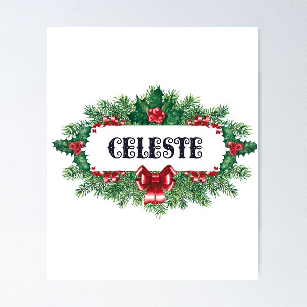 Item preview, Celeste Funny & Cool Personalized Christmas Name – Custom Holiday Gift for Girls and Women designed and sold by Oussinc.