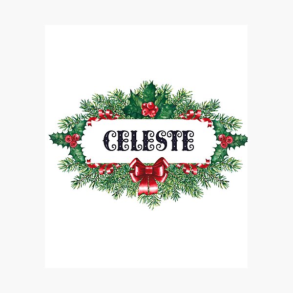 Item preview, Celeste Funny & Cool Personalized Christmas Name – Custom Holiday Gift for Girls and Women designed and sold by Oussinc.