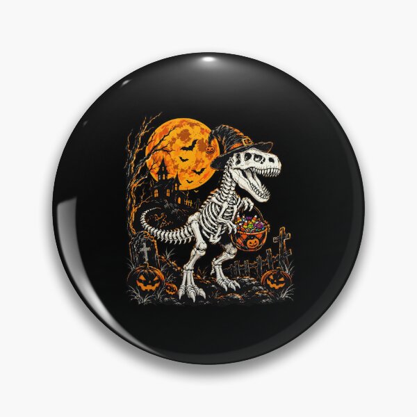 Item preview, Skeleton T-Rex Witch Hat Halloween Candy Bucket designed and sold by GiaoCalonas.