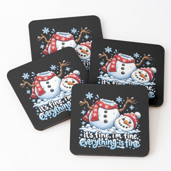 Item preview, Its Fine Im Fine Everything Is Fine Melting Broken Snowman designed and sold by MaskedTarget.