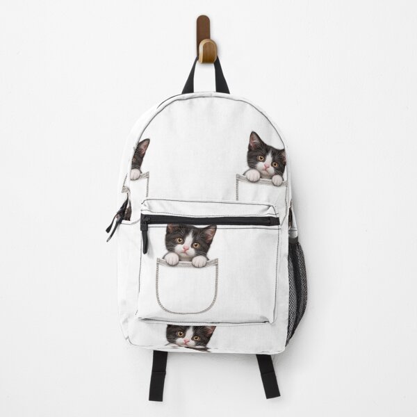 Item preview, Tuxedo Kitten Peeking from a Stitched Pocket designed and sold by mayank2401.