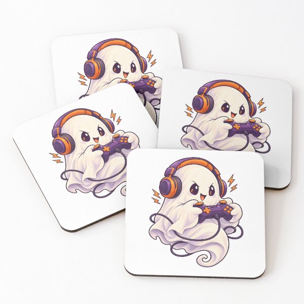Item preview, Ghost Gamer with Purple Controller designed and sold by DreamagineArtDesign.