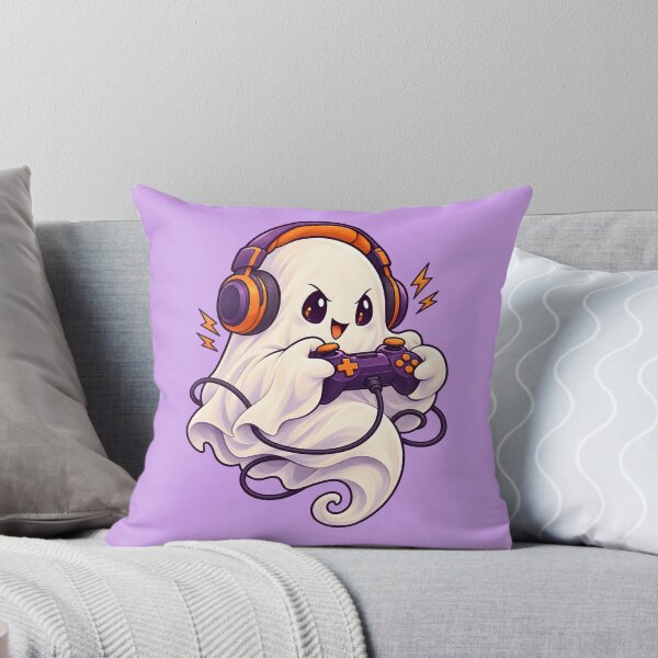 Item preview, Ghost Gamer with Purple Controller designed and sold by DreamagineArtDesign.