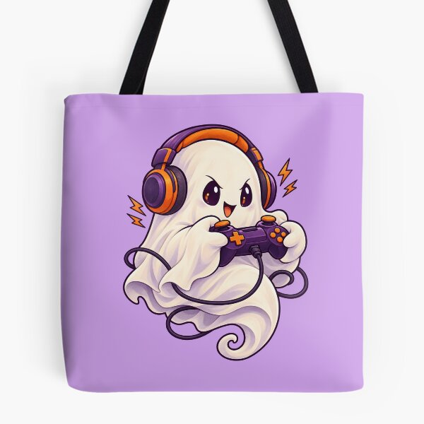 Item preview, Ghost Gamer with Purple Controller designed and sold by DreamagineArtDesign.