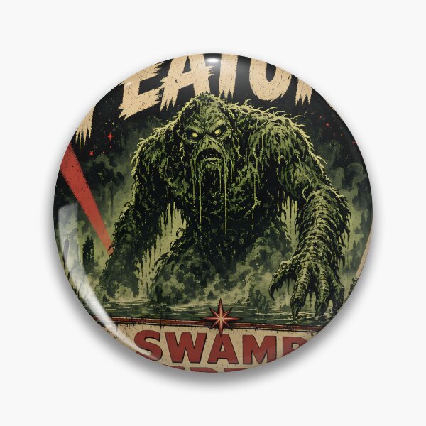Item preview, Creature Feature Swamp Terror Vintage B Movie Horror Shirt designed and sold by Tomasz Raszka.