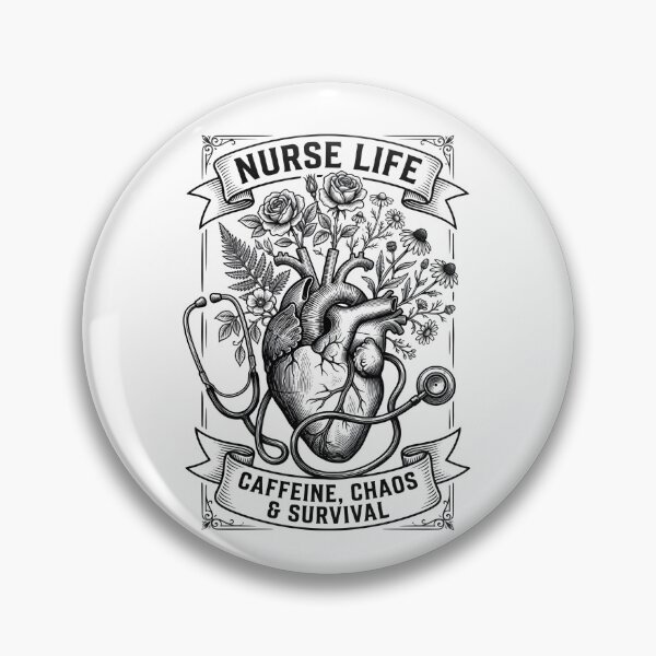 Item preview, Nurse Life Caffeine Chaos Survival Funny Medical Gift designed and sold by PozivoPlus.