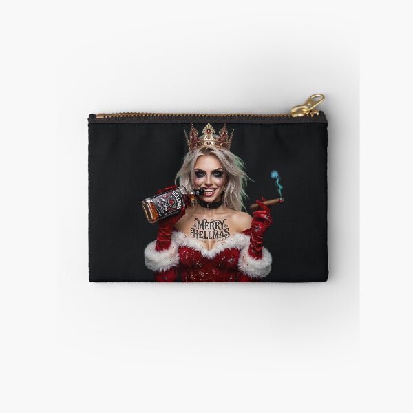 Item preview, Merry Hellmas Queen Whiskey Cigar Girl designed and sold by Voodoo Store Paranormal Collections.