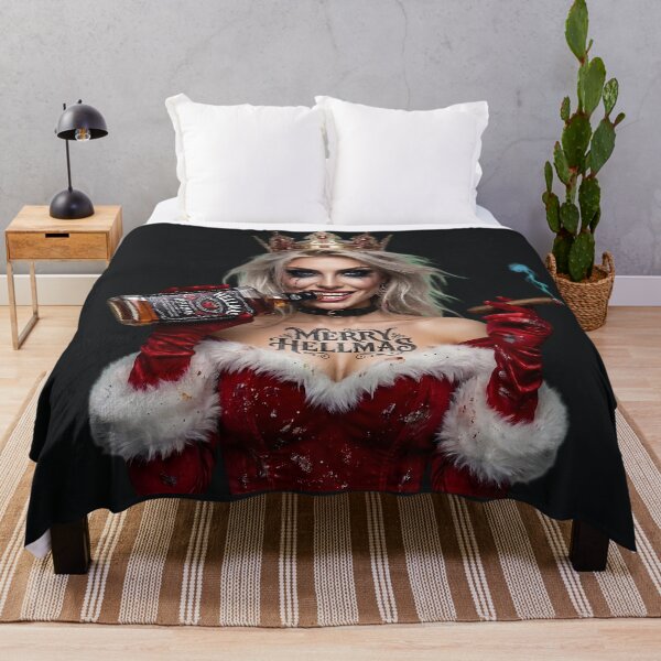 Item preview, Merry Hellmas Queen Whiskey Cigar Girl designed and sold by Voodoo Store Paranormal Collections.